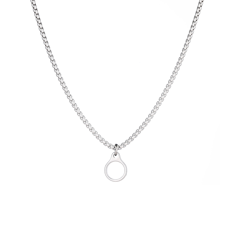 Stainless Steel Breathing Necklace for Anxiety Relief