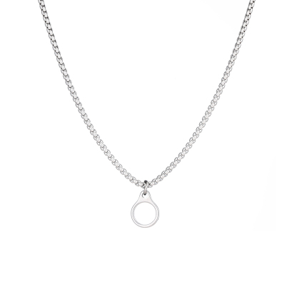 Stainless Steel Breathing Necklace for Anxiety Relief