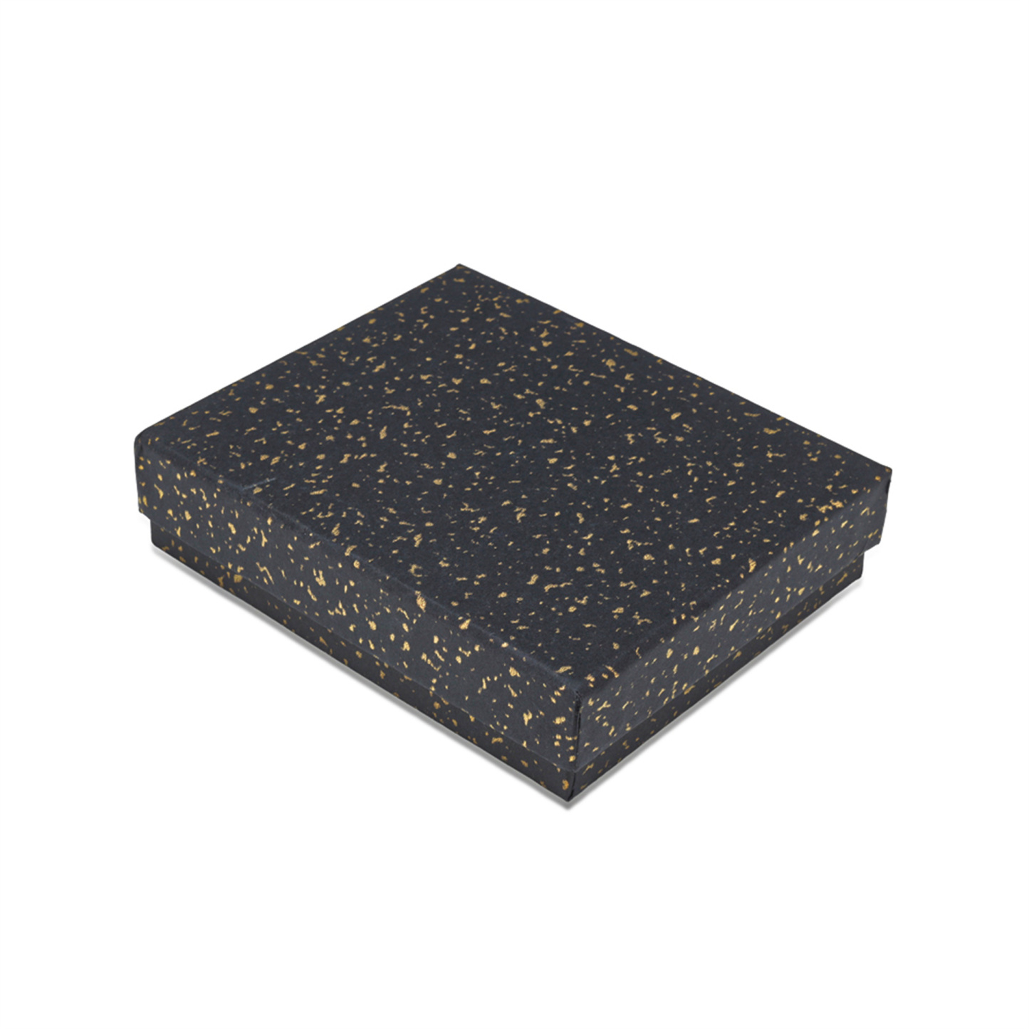 Luxury Men Wallet Packing Box – Black Speckled Gift Box for Wallets