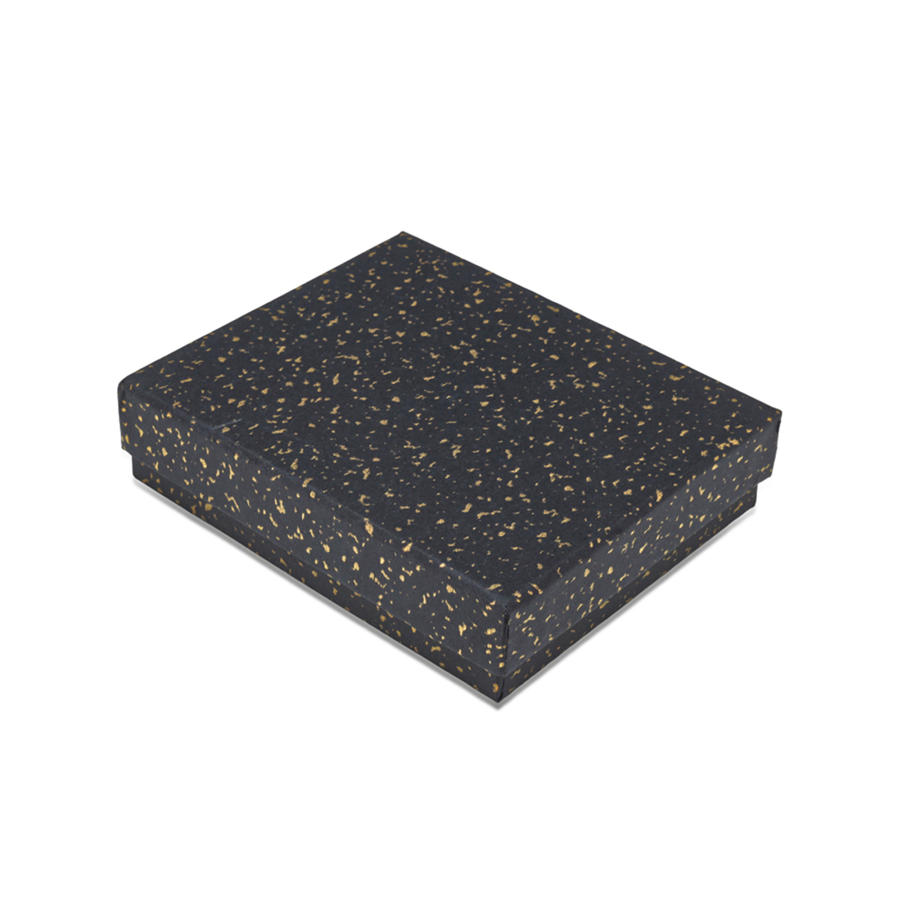 Luxury Men Wallet Packing Box – Black Speckled Gift Box for Wallets