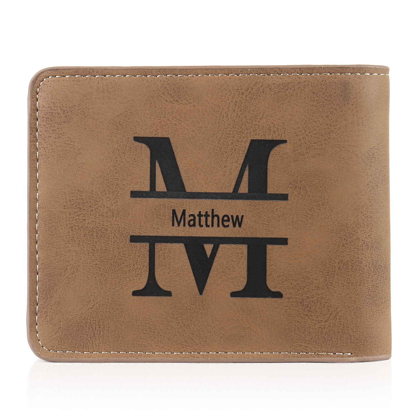 Personalized Gift Set for Him Custom Photo Wallet Leather Keychain Ideal Gift for Christmas