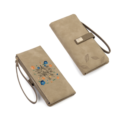 Personalised 9 Names PU Leather Wallet, Custom Long Wallet Gift For Her | Jessemade