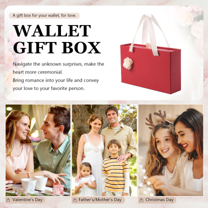 Elegant Gift Box for Her in Pink and Red Colors