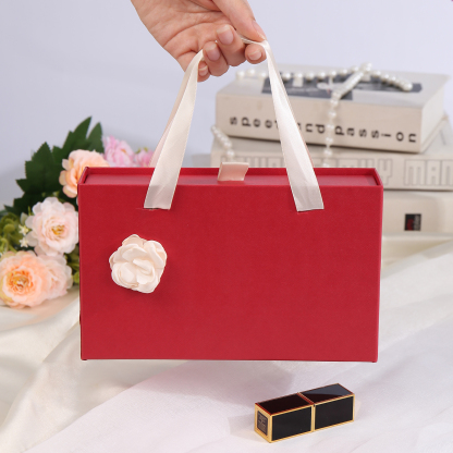 Elegant Gift Box for Her in Pink and Red Colors