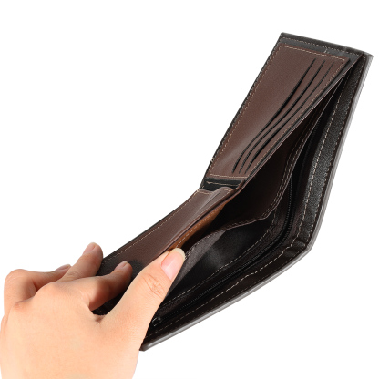 Men Photo Wallet Personalized Letter & Name Wallet Gray Gift for Him