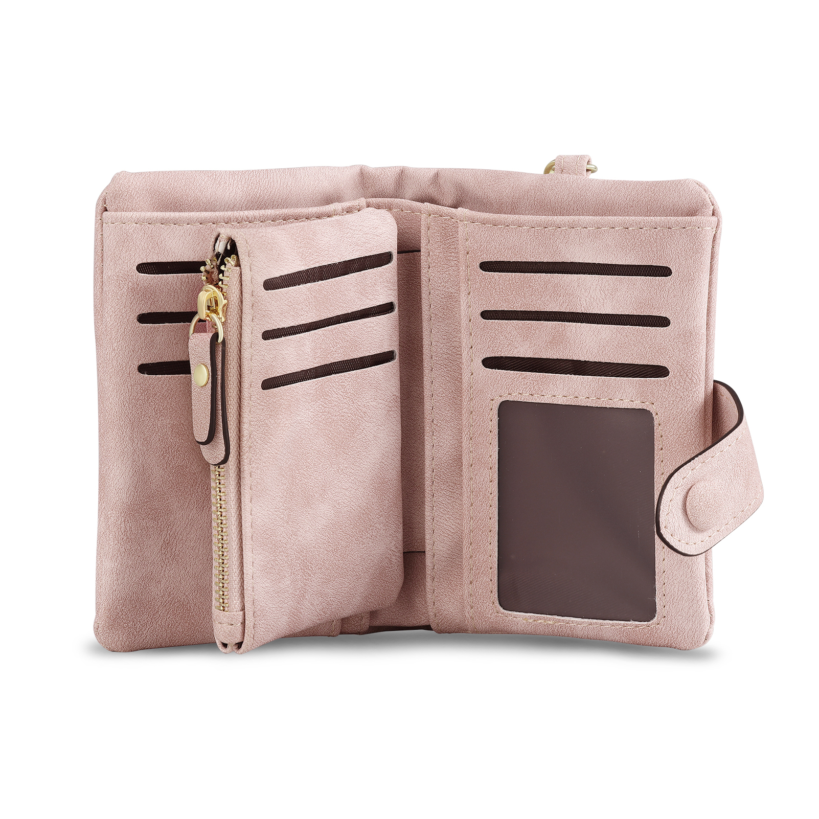 Personalized Leather Wallet for Women with 2 Names & Birthday Flowers A Thoughtful Gift for Her