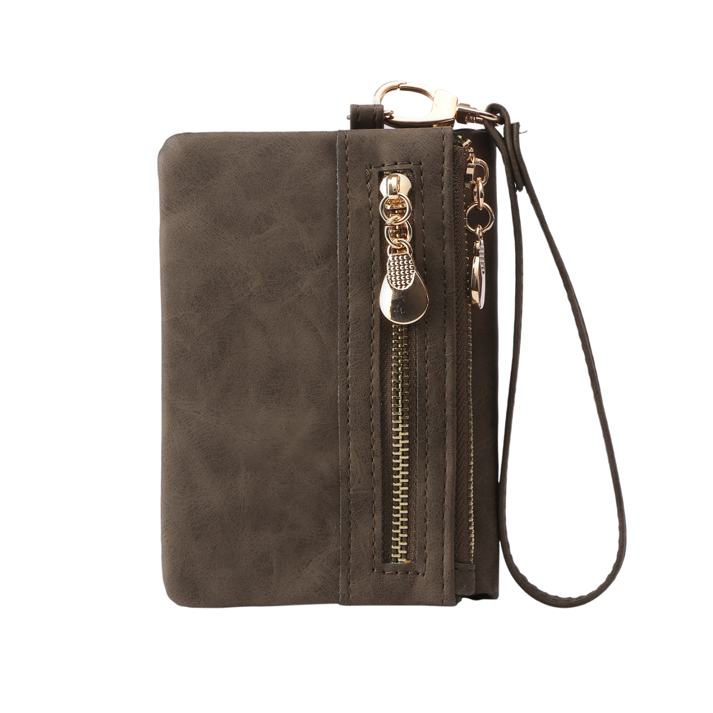 Brown Personalised Leather Wallet Engraved Photo Short Wallet Folding Wallet With Gift Box For Men