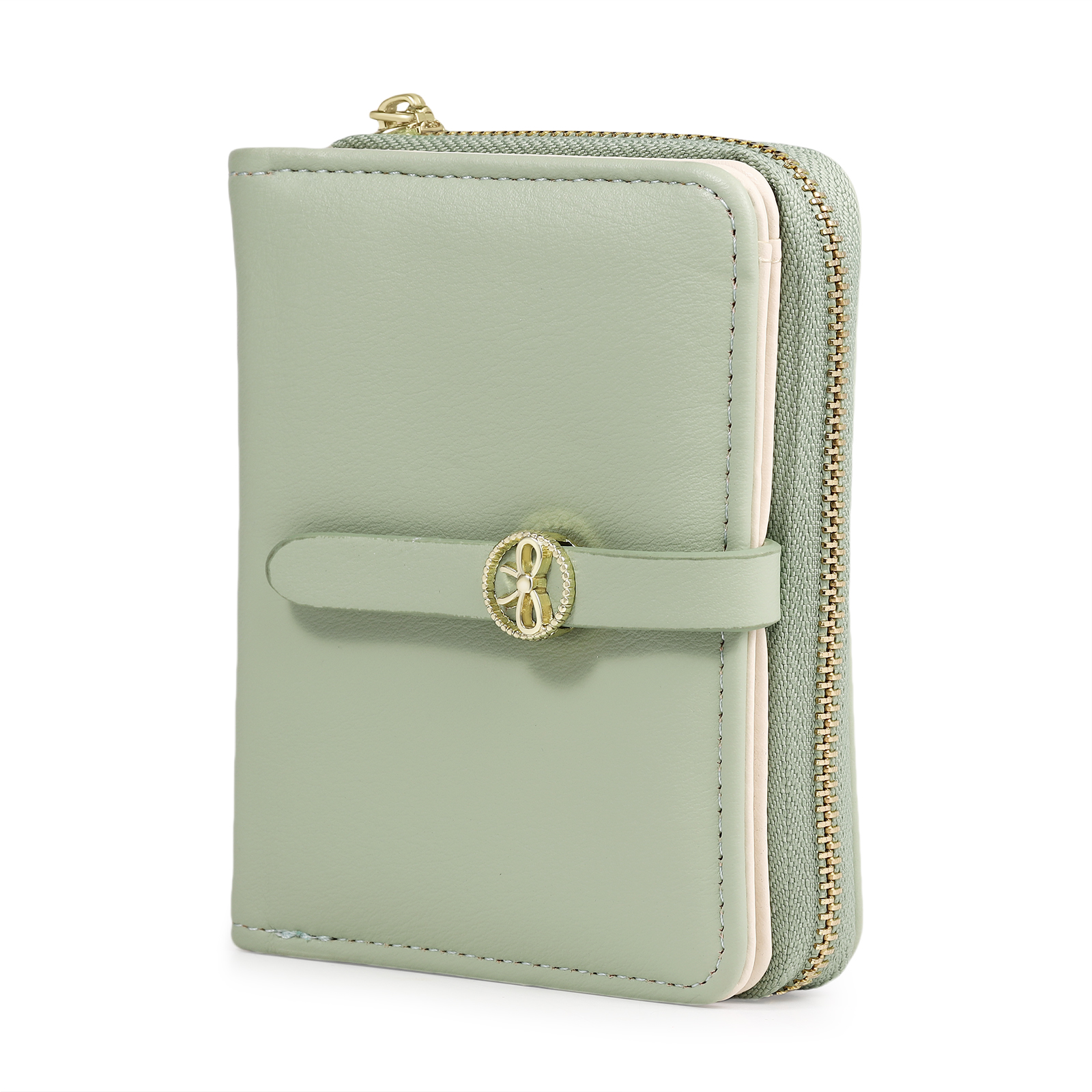 personalized Leather Wallet Engraved Photo Short Wallet, Custom Text Folding Wallet Gifts For Her | Jessemade