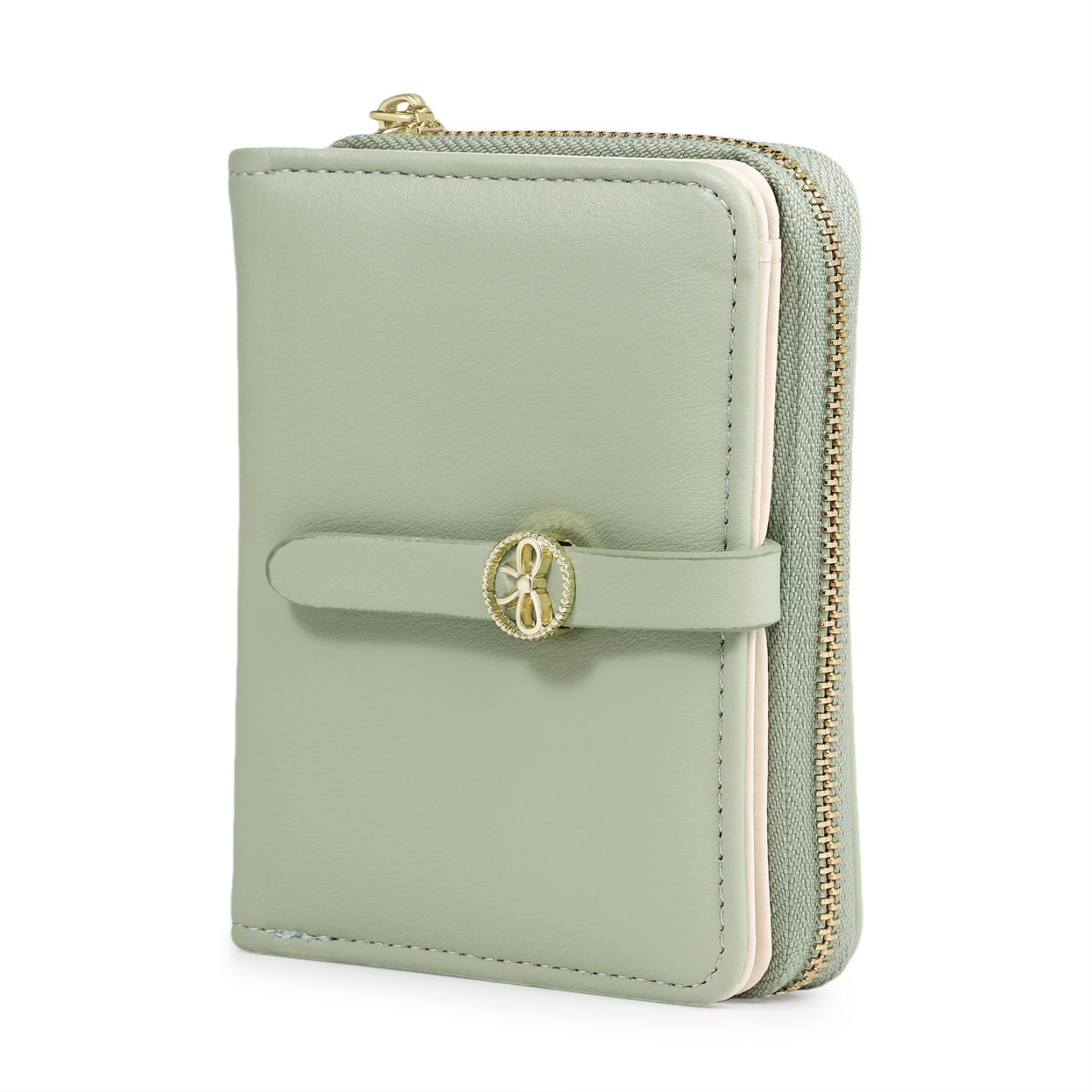 personalized Leather Wallet Engraved Photo Short Wallet, Custom Text Folding Wallet Gifts For Her | Jessemade