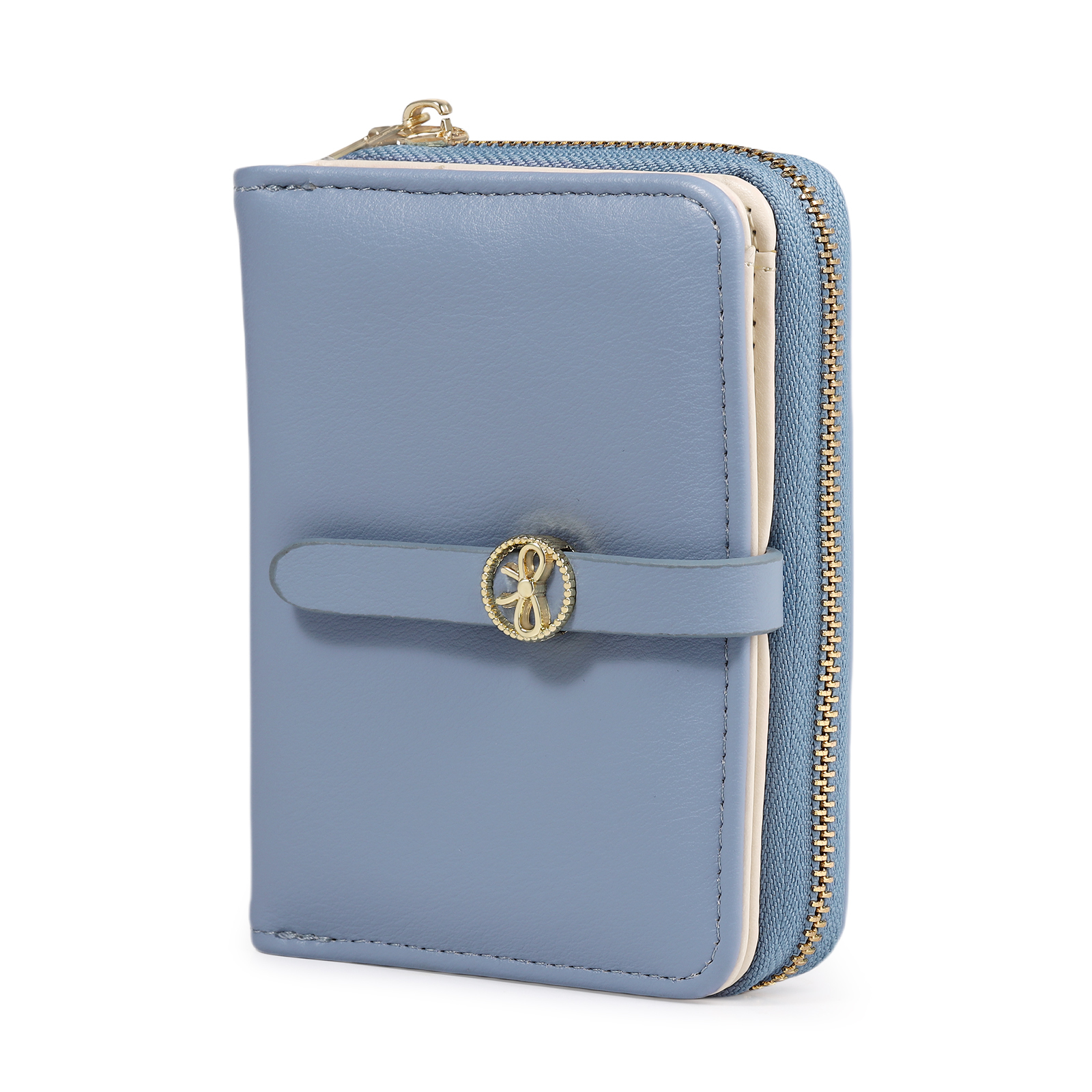 personalized Leather Wallet Engraved Photo Short Wallet, Custom Text Folding Wallet Gifts For Her | Jessemade