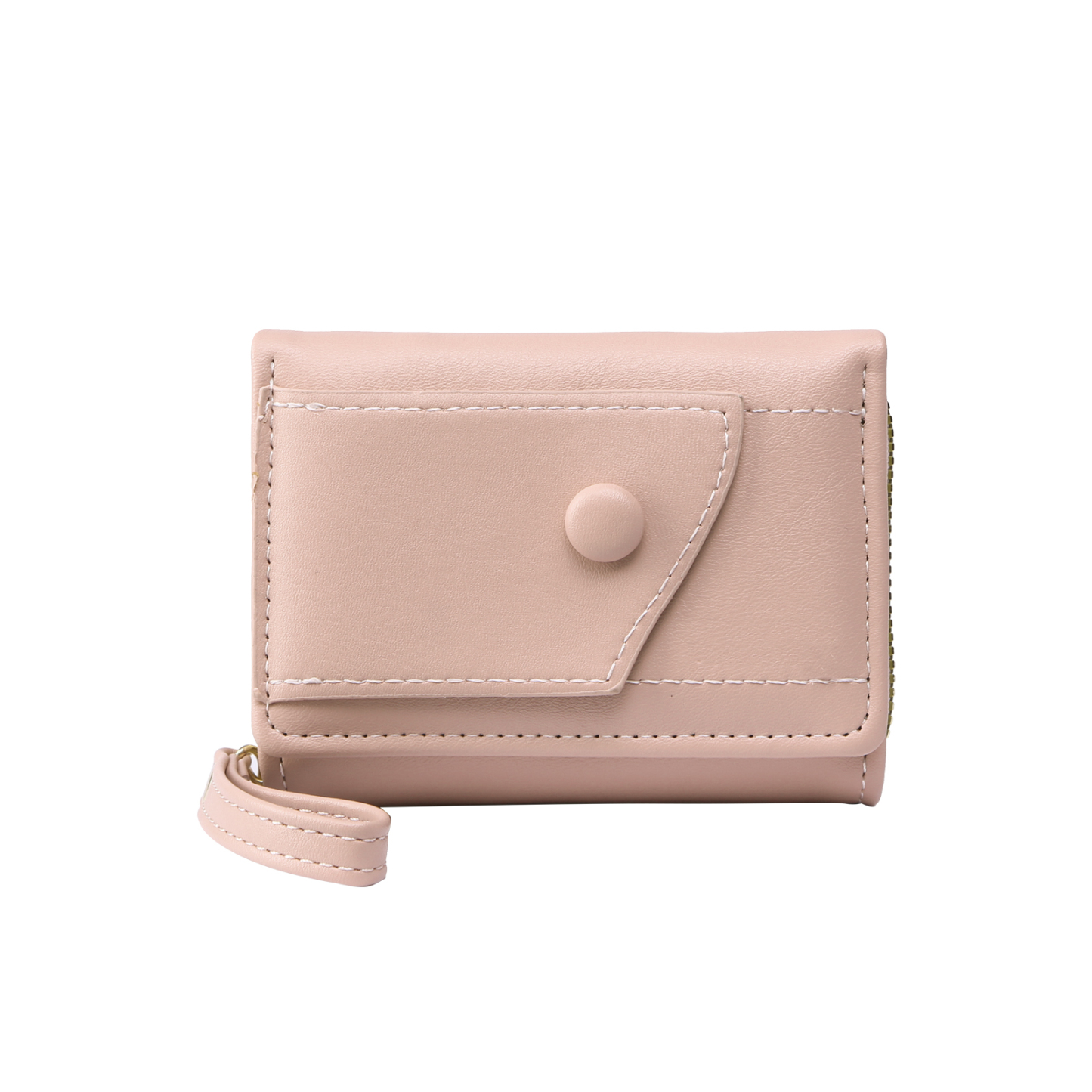 personalized PU Leather Short Wallet, Engrave Photo Folding Wallet Gifts For Her | Jessemade