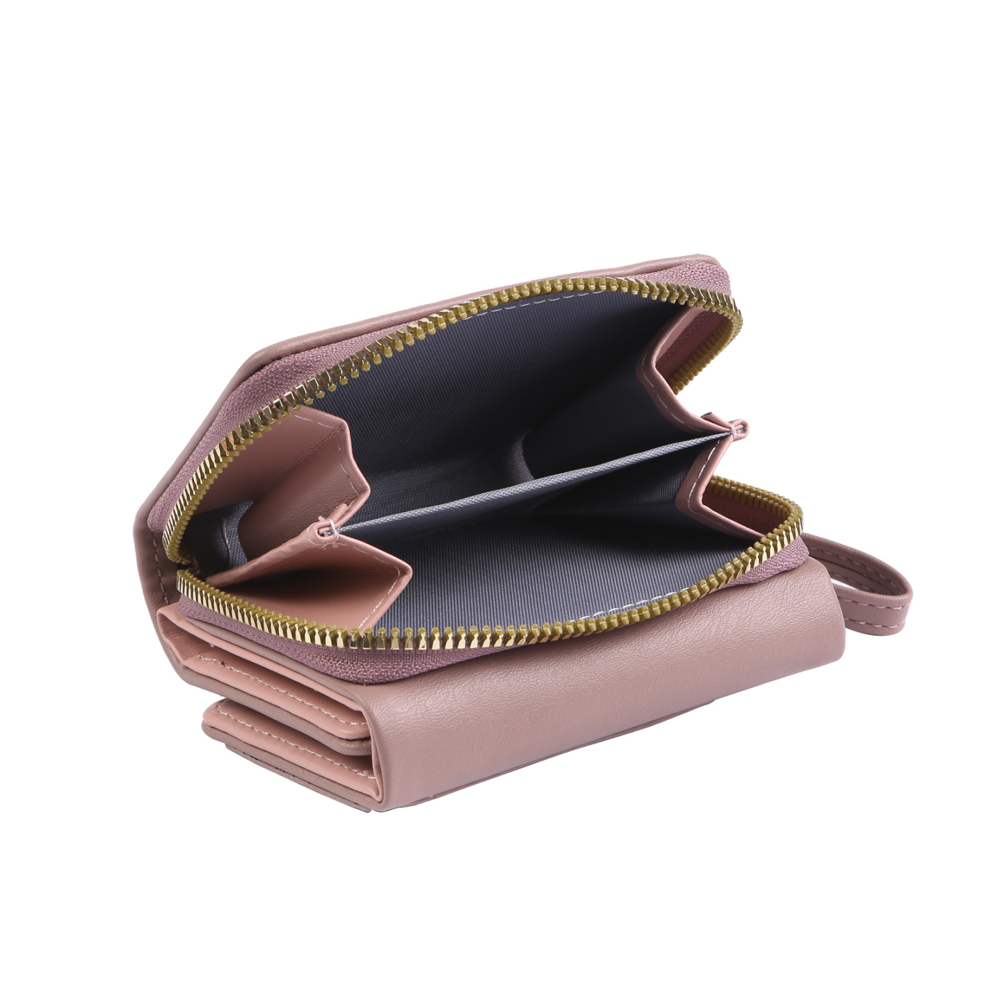 personalized PU Leather Short Wallet, Engrave Photo Folding Wallet Gifts For Her | Jessemade