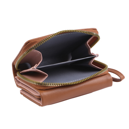 personalized PU Leather Short Wallet, Engrave Photo Folding Wallet Gifts For Her | Jessemade