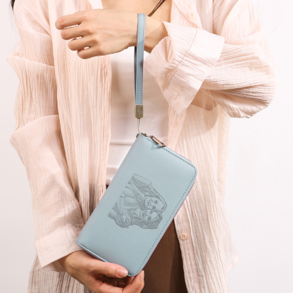 Personalized Women’s Wallet with Custom 1 Photo and 1 Text - Meaningful Gift for Her | Jessemade