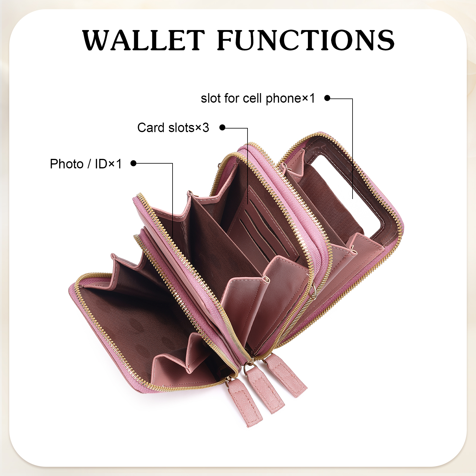 Personalized Crossbody Wallet – Women’s Purse with Name Customisation | Lorajewel