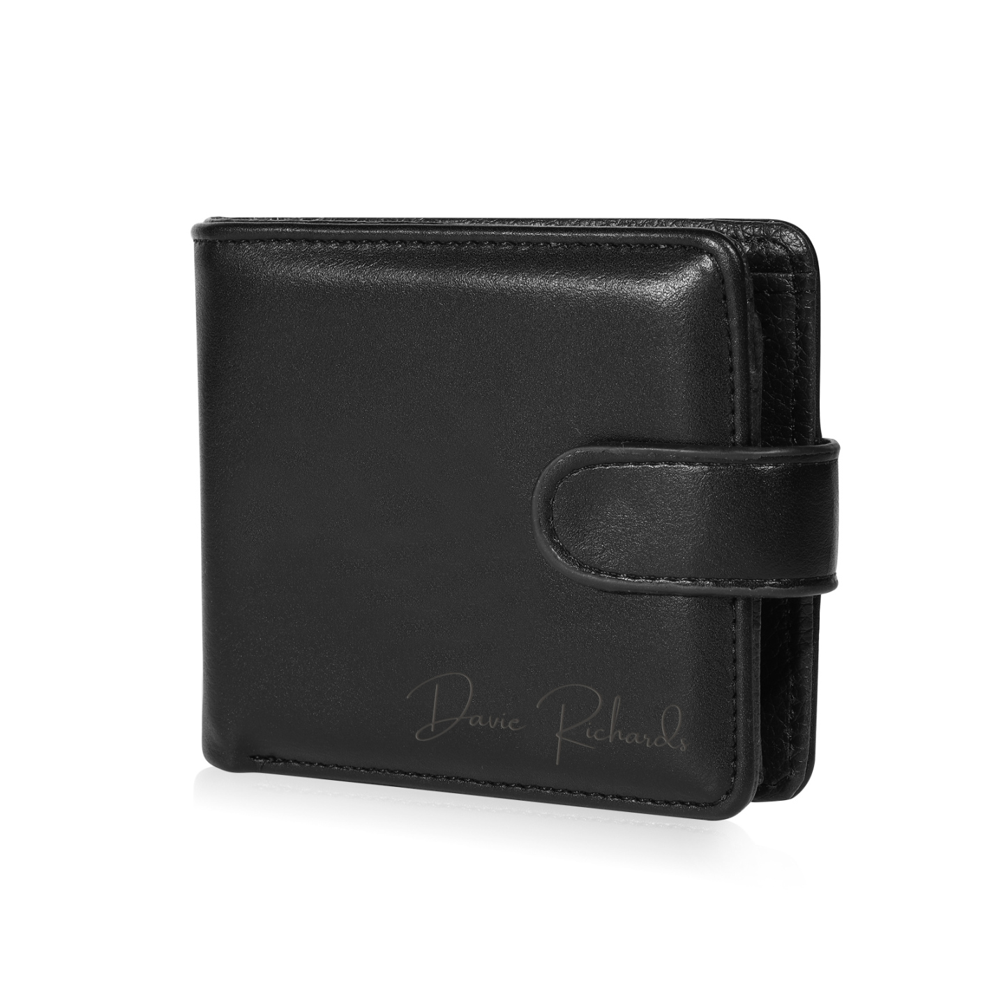 Personalized Wallet for Men with Name & Photo – Premium PU Leather Wallet with Coin Pouch – Ideal Father’s Day Gift | Lorajewel