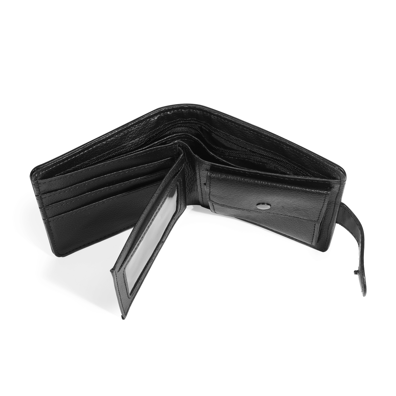 Personalized Wallet for Men with Name & Photo – Premium PU Leather Wallet with Coin Pouch – Ideal Father’s Day Gift | Lorajewel