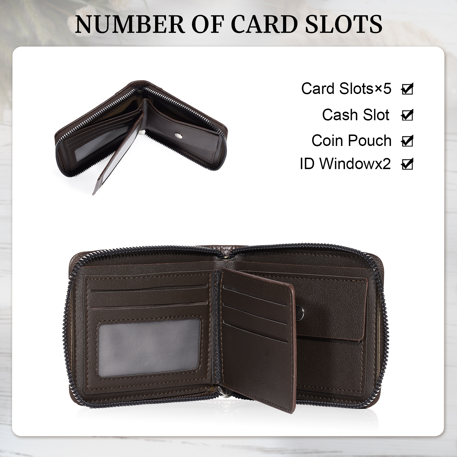 Personalized Wallet for Men with Name & Photo – Elegant Men's Gift for Father's Day, Birthday, or Anniversary | Lorajewel