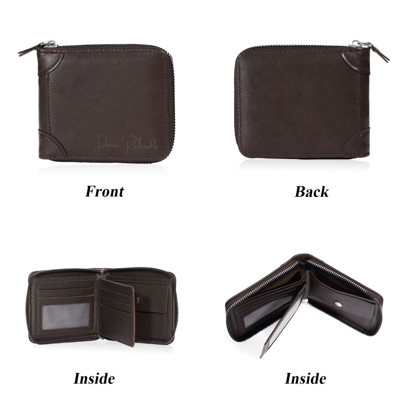 Personalized Wallet for Men with Name – Elegant Men's Gift for Father's Day, Birthday, or Anniversary | Lorajewel