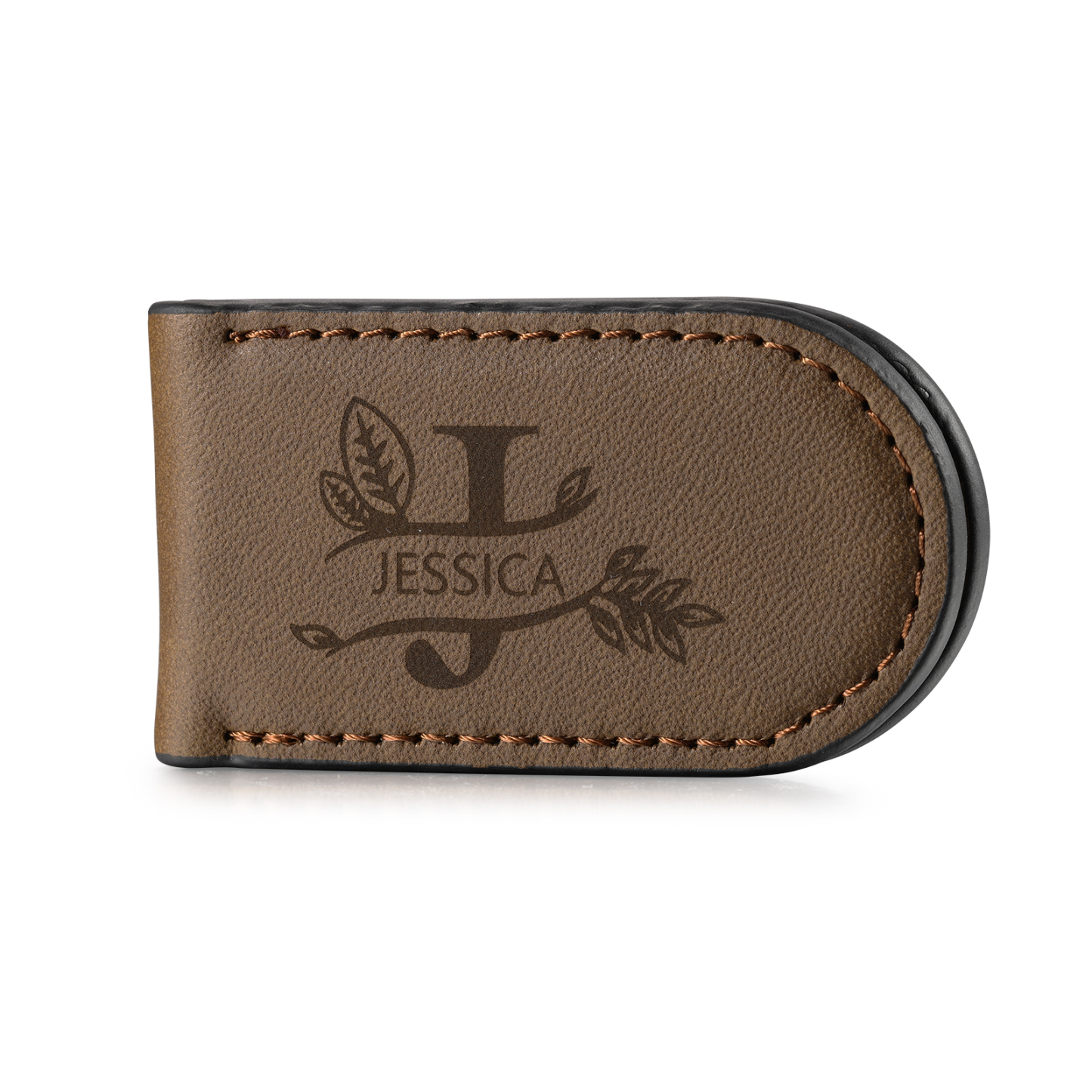 Personalized Wallet Gift Box Set for Dad – Custom Engraved Wallet, Money Clip and Photo Card in Luxury Presentation Box | Lorajewel