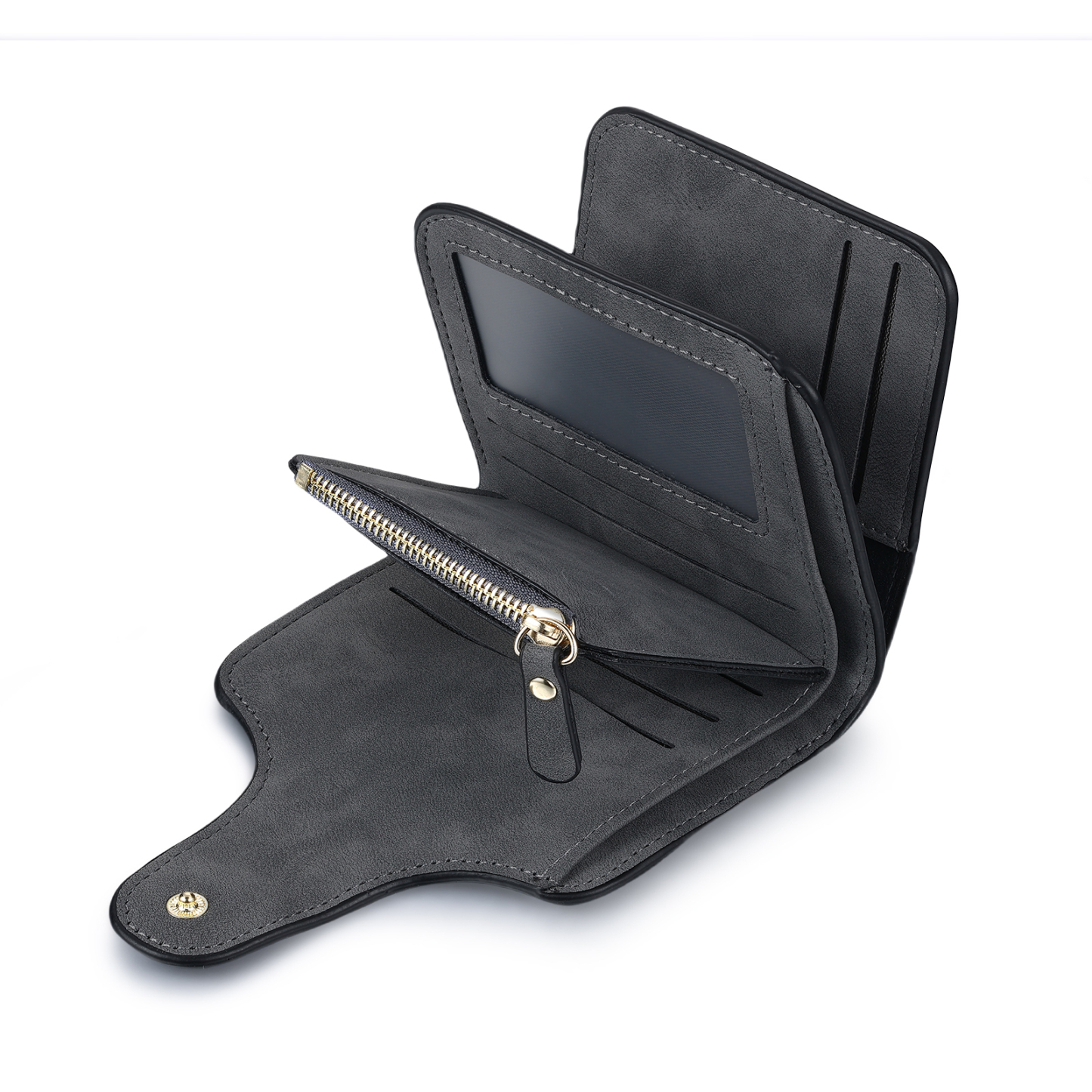 Personalized Photo & Initial & Name PU Leather Wallet for Women | Lorajewel