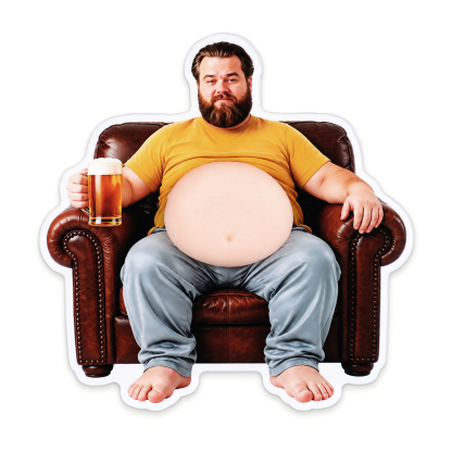 Personalized Funny Dad Bod Fridge Magnet