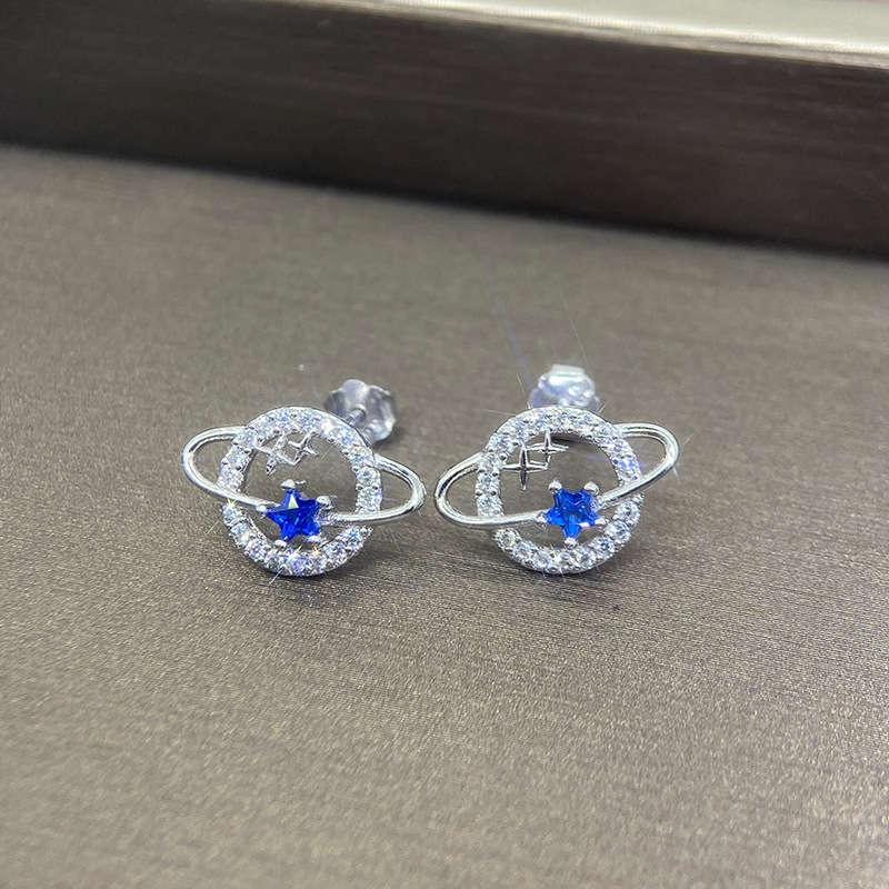 To My Beautiful Daughter Moon & Stars Planet Earrings