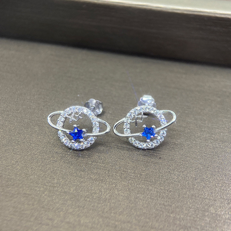 To My Beautiful Daughter Moon & Stars Planet Earrings