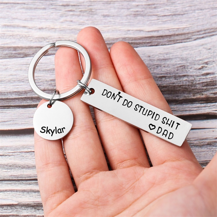 Don't Do Stupid Keychain Personalized Name Gifts for Kids