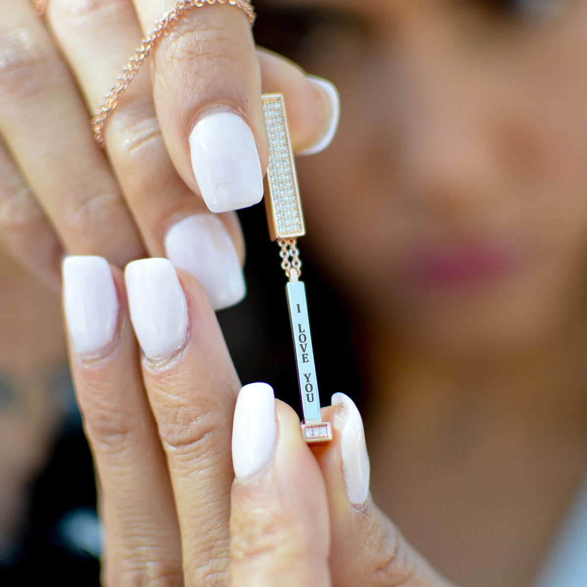 I LOVE YOU Secret Sentiments Necklace Hidden Message Necklace Romantic Valentines Gifts For Her