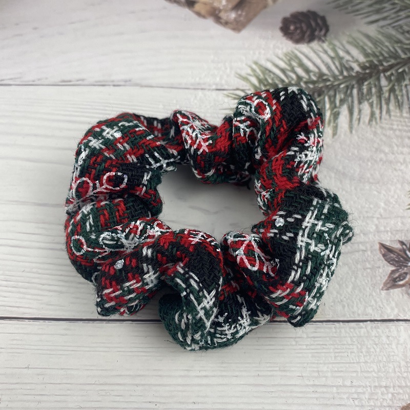 Christmas Scrunchie Set Festive Hair Ties for Holiday Cheer