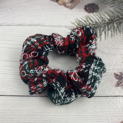 Christmas Scrunchie Set Festive Hair Ties for Holiday Cheer