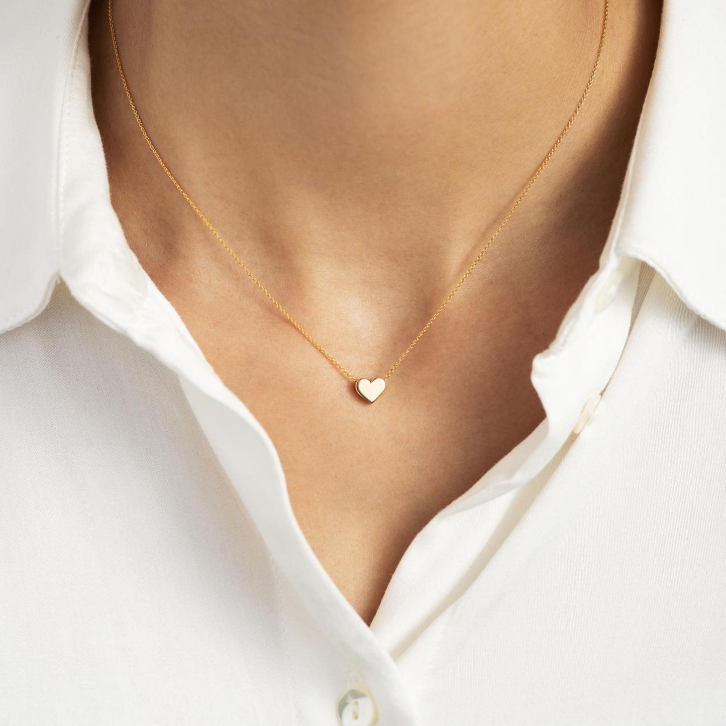 Heart Necklace Gold Necklace