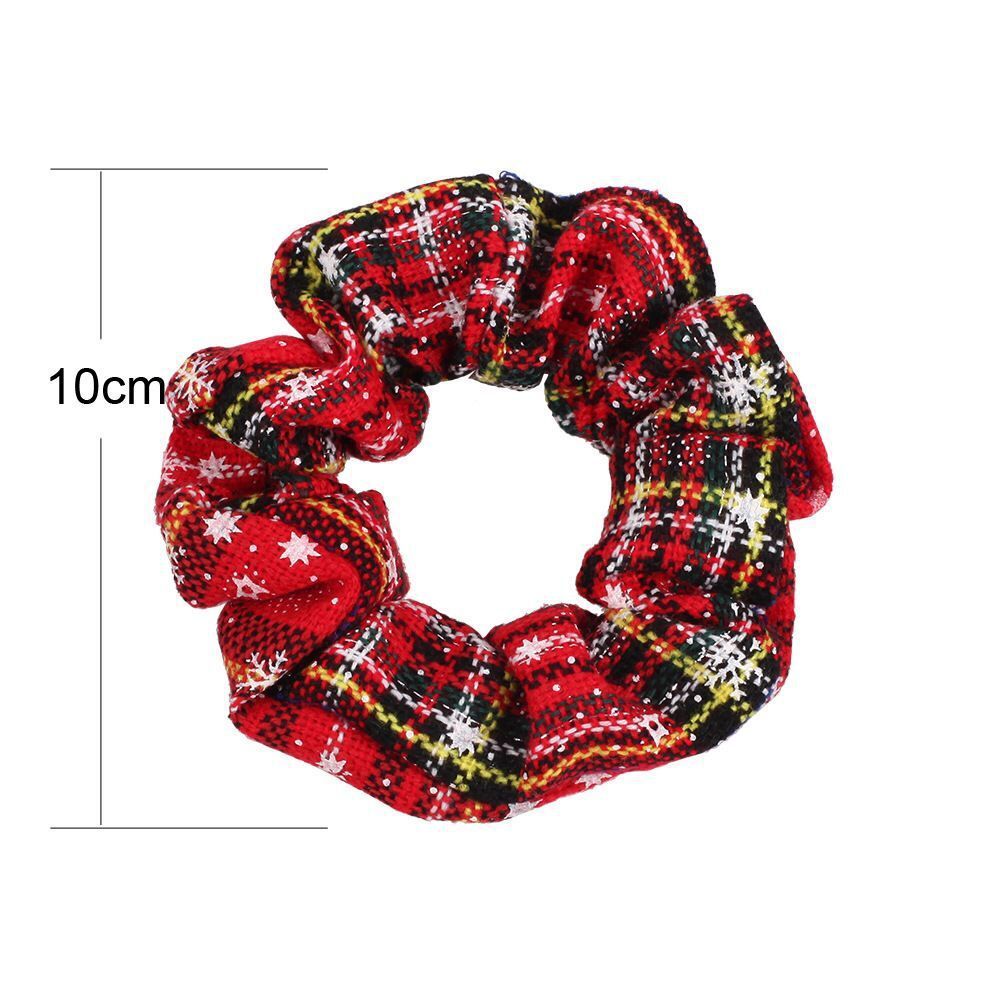 Christmas Scrunchie Set Festive Hair Ties for Holiday Cheer