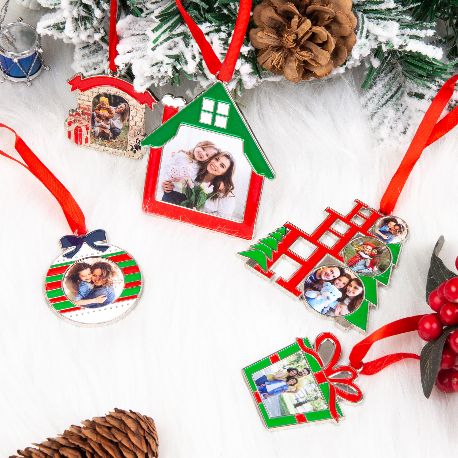 Personalized Photo Christmas Ornament Custom photos Gifts for Family