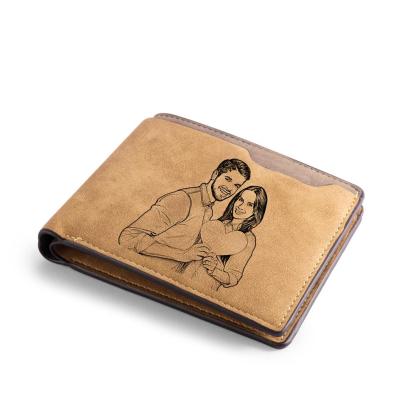 Men Wallet Personalized Photo Wallet With Engraving