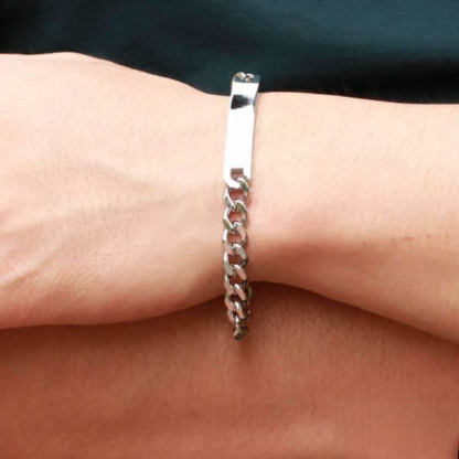 Personalized Cuban Chain Couple Bracelets Custom Names Matching Bracelet Lover Gifts