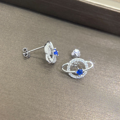 To My Beautiful Daughter Moon & Stars Planet Earrings