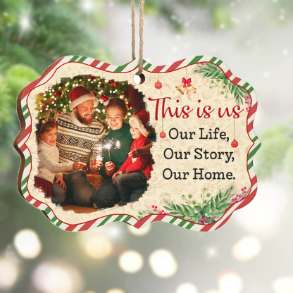 Personalized Photo Christmas Ornament Custom photos Gifts for Family