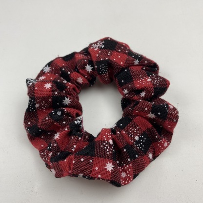 Christmas Scrunchie Set Festive Hair Ties for Holiday Cheer