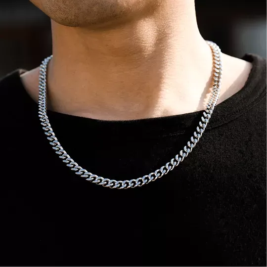 To My Son Cuban Link Chain Necklace Gifts For Son "hold this close to feel my love"