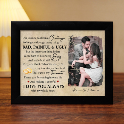 Our Story Is My Favorite Photo Frame Personalized LED Light Shadow Box Couple Gifts