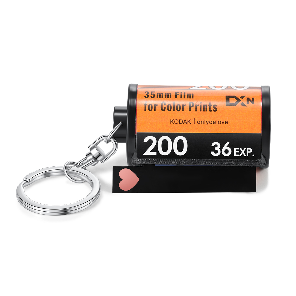 Photo Keychain Personalized Film Camera Roll Multiphoto Colorful Romantic Gifts For Lovers