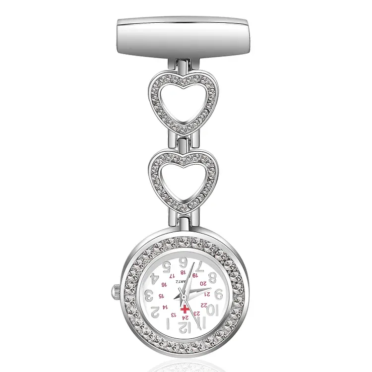 Personalized Name & Text Nurse Watch Portable Nurse Watch with Lapel Pin Gift for Doctor/Nurse