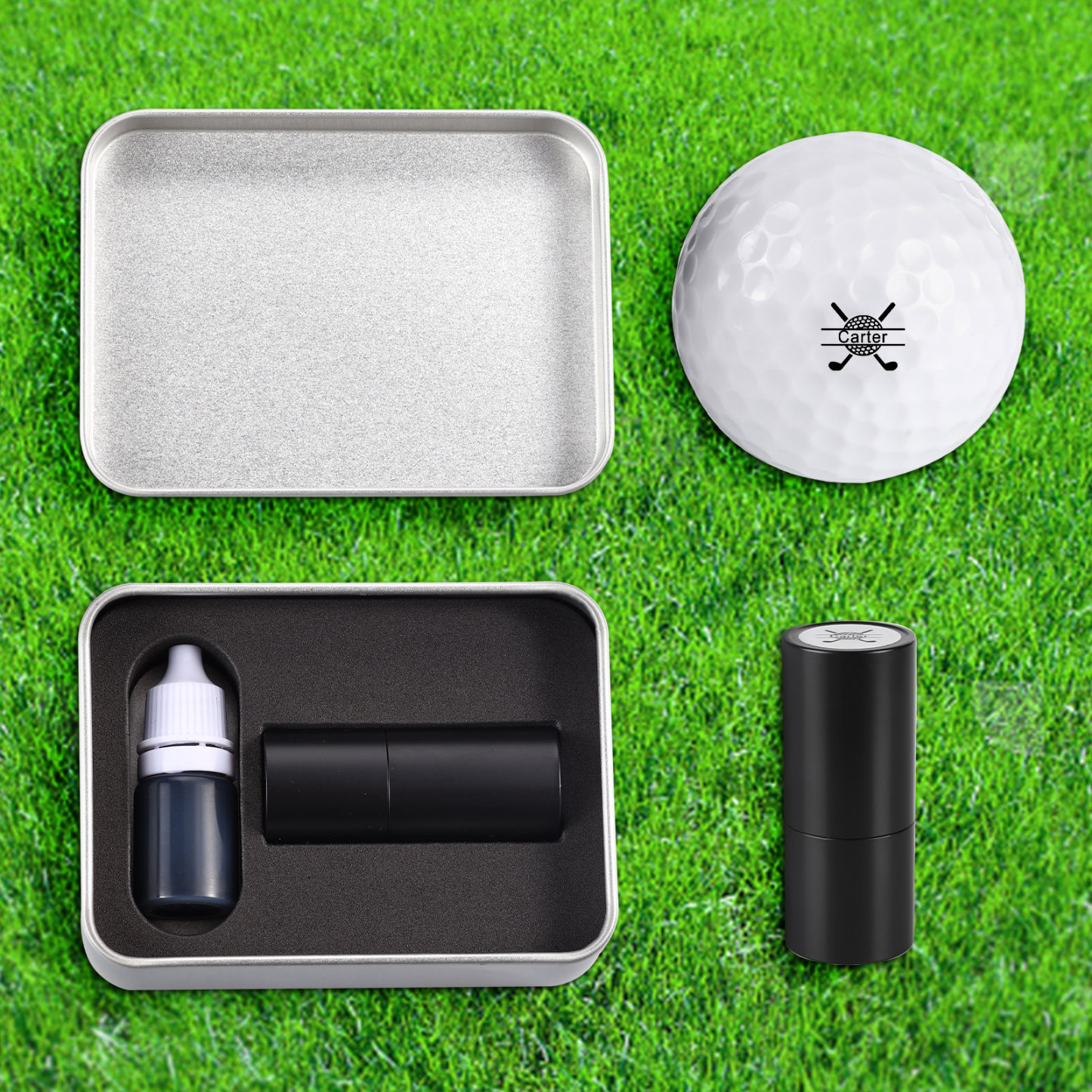 Personalized Golf Pattern Seal, A Special Gift For Him/Yourself
