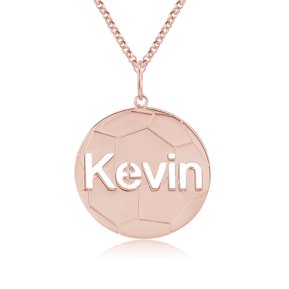 Personalized Soccer Ball Name Necklace Classic Necklace Gifts