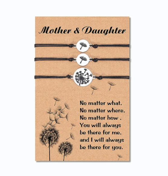 Dandelion Bracelets Mother and Daughter Bracelets Back To School Gifts for Children Adjustable String Bracelet
