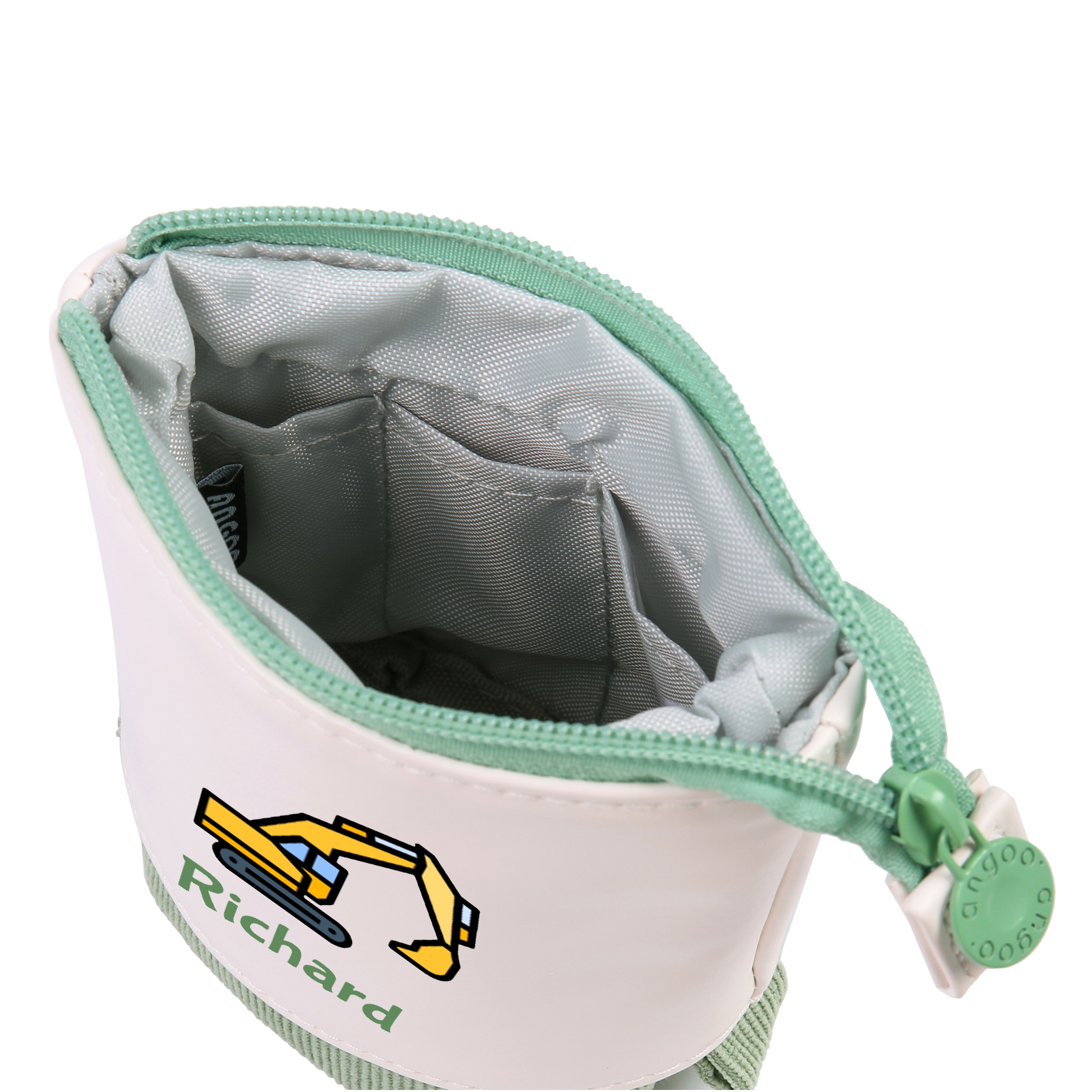 Personalized Pencil Case Custom Name & Vehicle Pattern Pen Pouch Back To School Gift for Sons Daughters