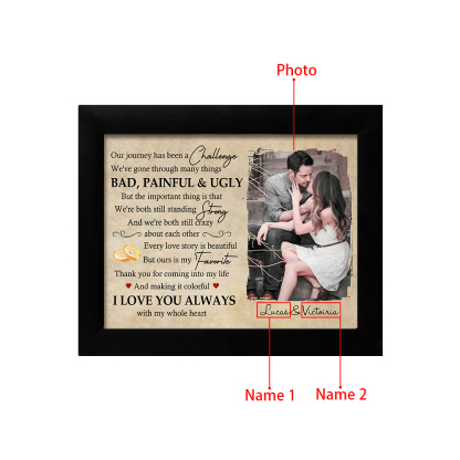 Our Story Is My Favorite Photo Frame Personalized LED Light Shadow Box Couple Gifts
