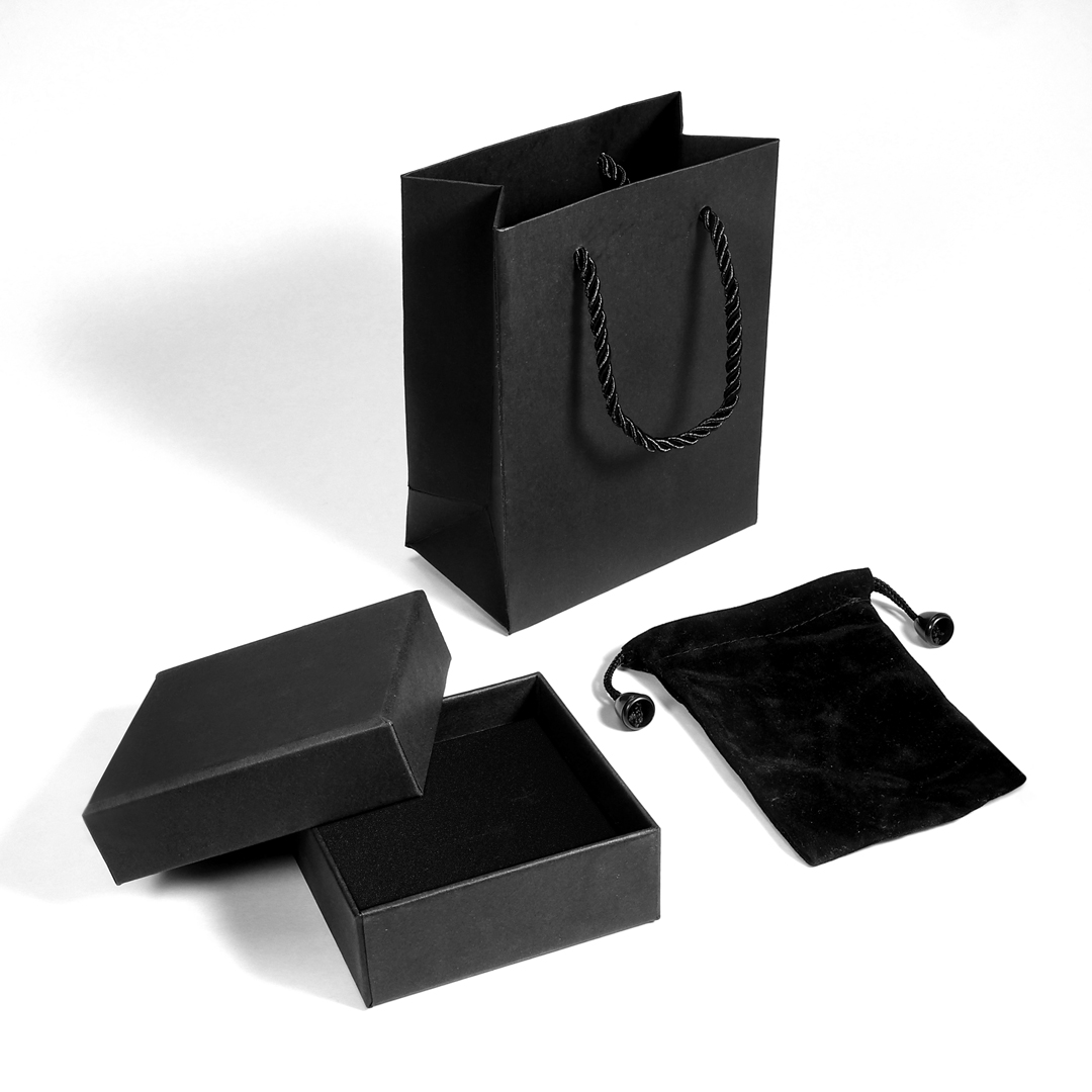 Black Jewelry Box Set Gift Package